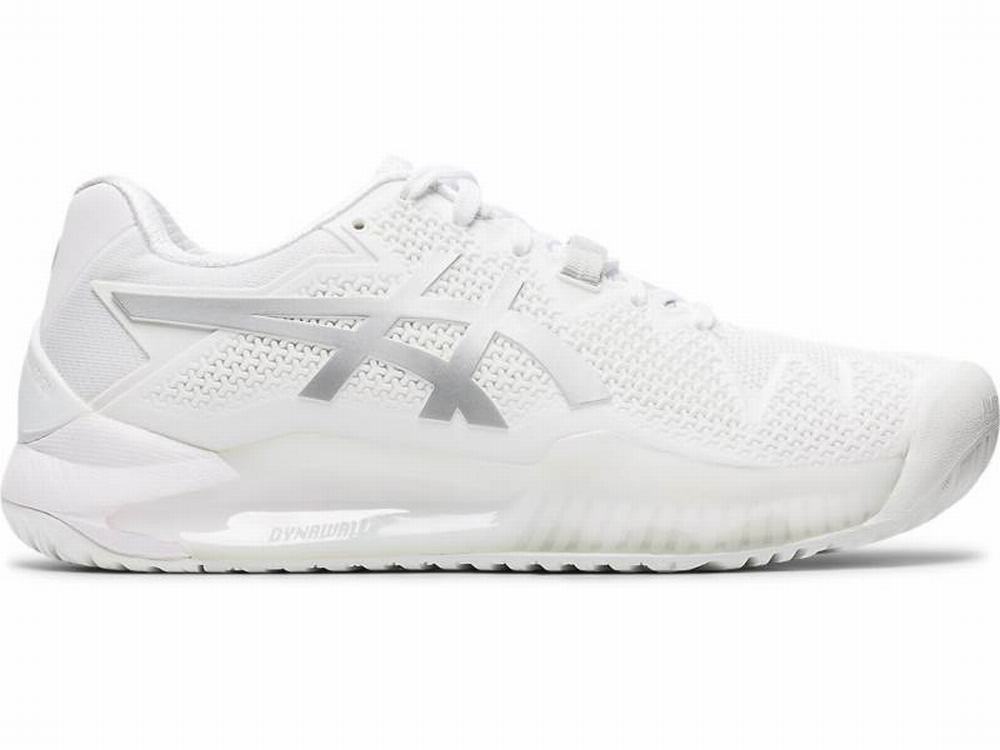 Asics GEL-Resolution 8 Teniszcipő Női Fehér Titán | 547108-WAJ