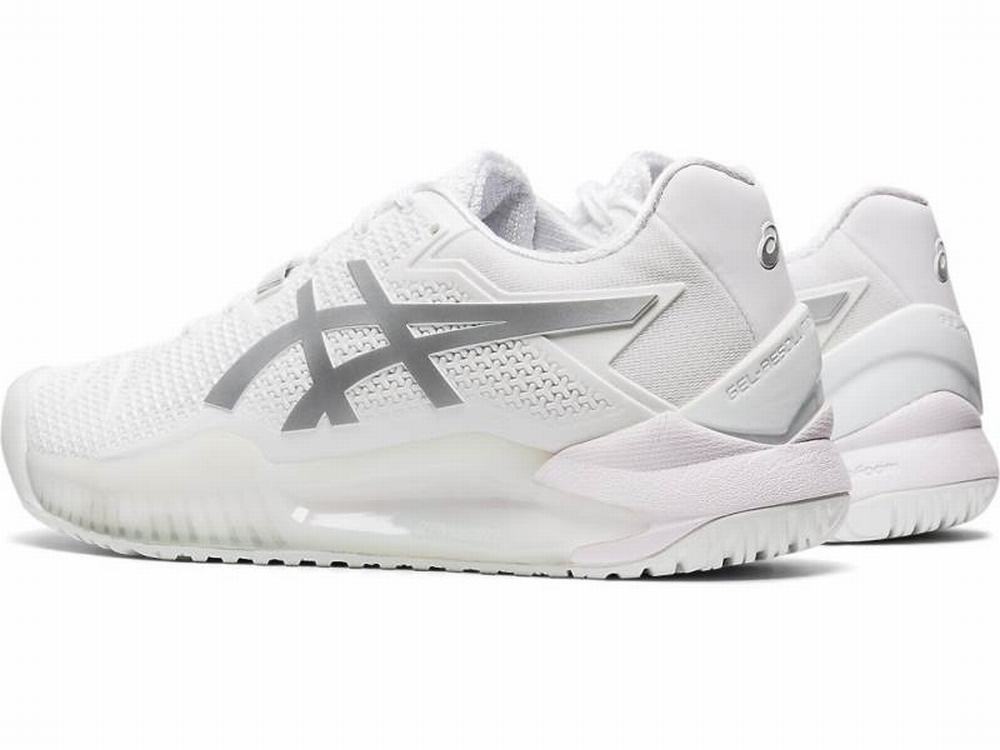 Asics GEL-Resolution 8 Teniszcipő Női Fehér Titán | 547108-WAJ