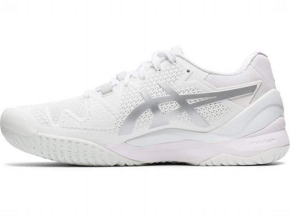 Asics GEL-Resolution 8 Teniszcipő Női Fehér Titán | 547108-WAJ