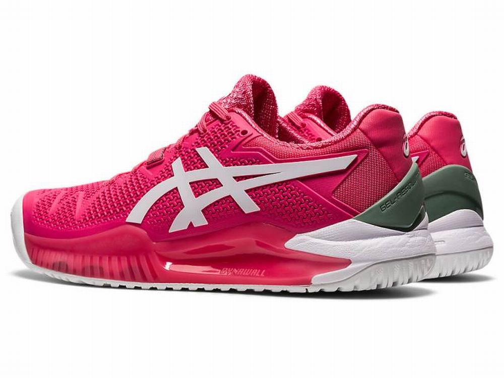 Asics GEL-Resolution 8 Teniszcipő Női Rózsaszín Fehér | 265374-WRQ