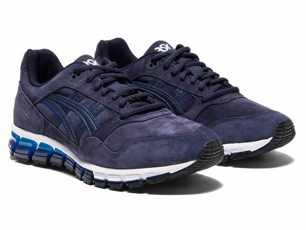 Asics GEL-SAGA 180 Utcai Cipő Férfi Fekete Mélykék | 294586-KQT