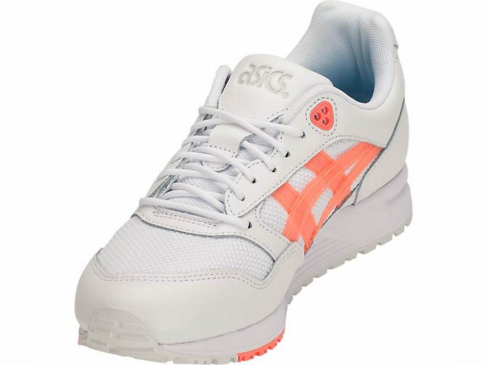 Asics GEL-SAGA Utcai Cipő Női Fehér Narancssárga Korall | 031762-ZKA