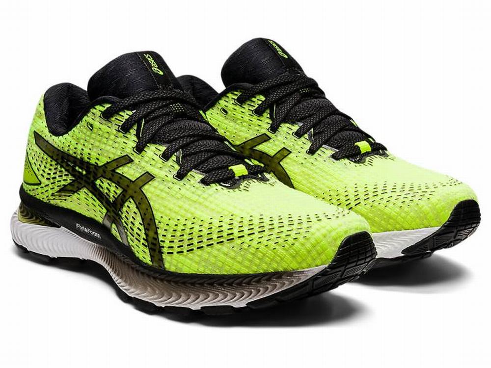 Asics GEL-SAIUN Futócipő Férfi Sárga Fehér Titán | 923074-XRQ