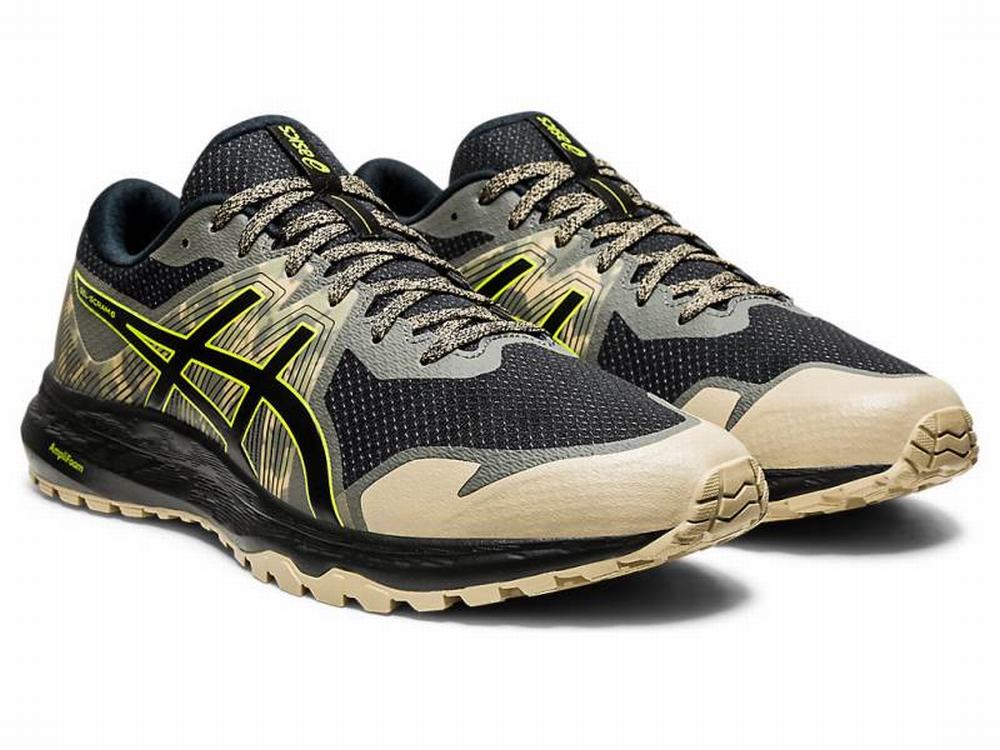 Asics GEL-SCRAM 6 Terepfutó Férfi Fekete Világos Zöld | 324905-VJR