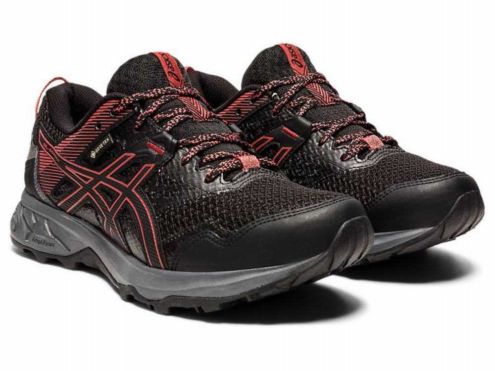 Asics GEL-SONOMA 5 G-TX Terepfutó Női Fekete Rózsaszín | 629078-VMD