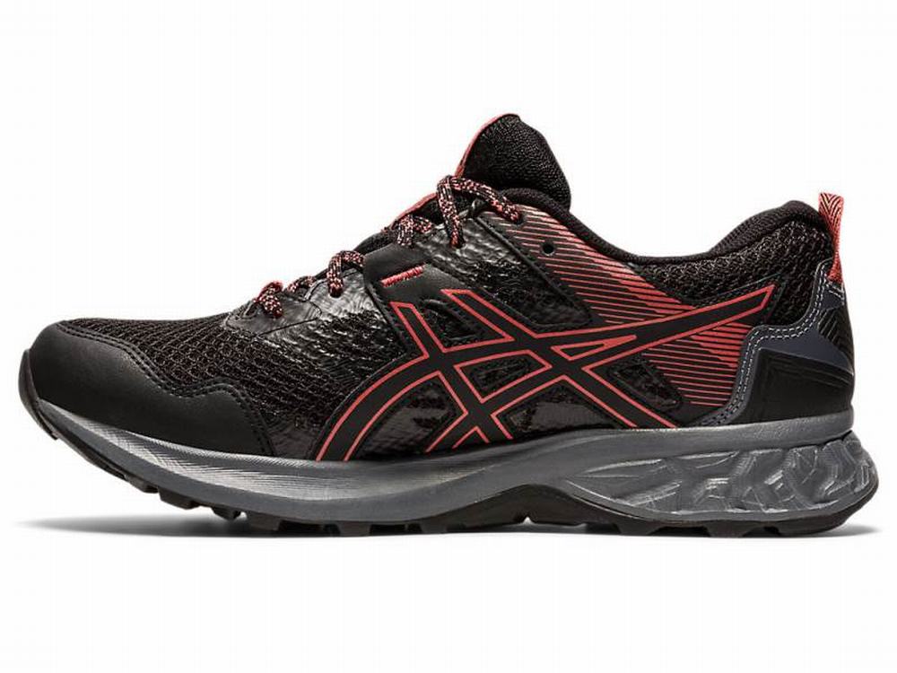 Asics GEL-SONOMA 5 G-TX Terepfutó Női Fekete Rózsaszín | 629078-VMD