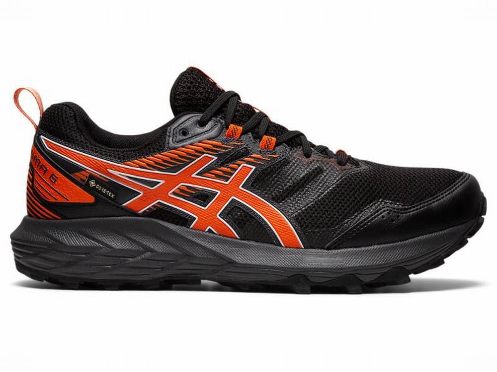 Asics GEL-SONOMA 6 G-TX Terepfutó Férfi Fekete Arany Narancssárga | 846351-ENZ