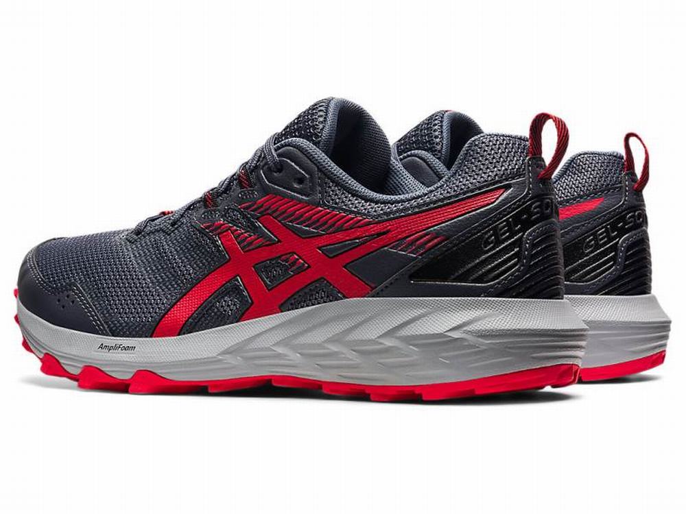 Asics GEL-SONOMA 6 Terepfutó Férfi Szürke Piros | 751293-KTM