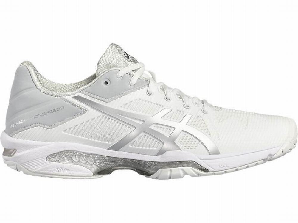 Asics GEL-Solution Speed 3 Teniszcipő Női Fehér Titán | 798035-RSF