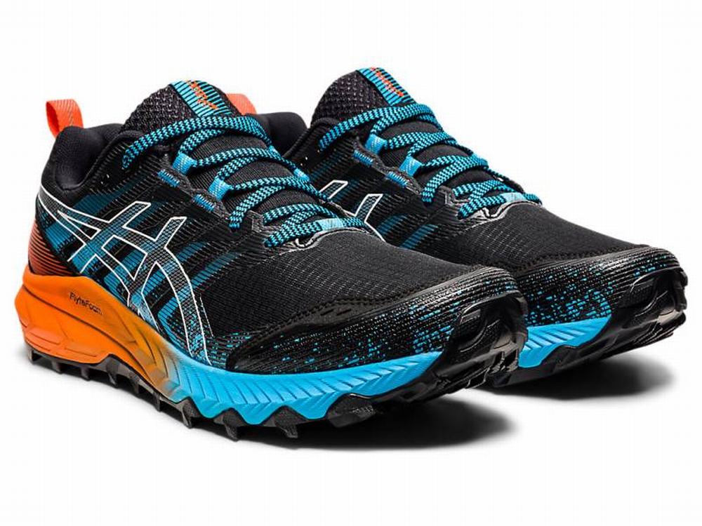 Asics GEL-TRABUCO 9 Terepfutó Férfi Fekete Fehér | 172506-VGO