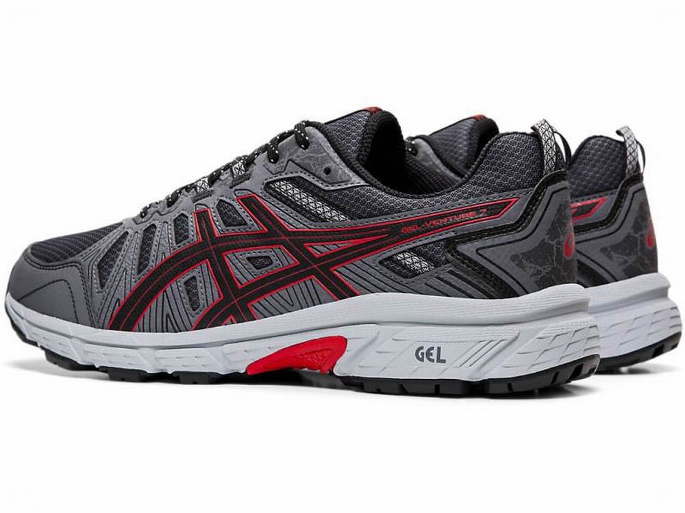 Asics GEL-VENTURE 7 (4E) Terepfutó Férfi Fekete Piros | 194532-XZD