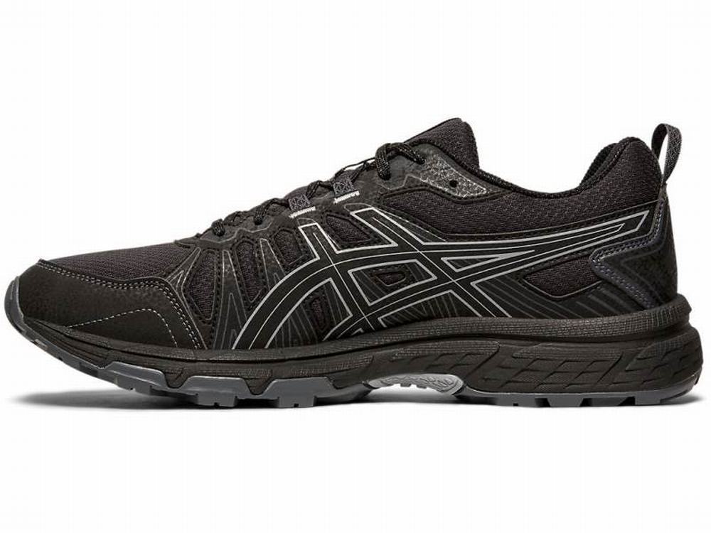 Asics GEL-VENTURE 7 (4E) Terepfutó Férfi Fekete | 591382-RNQ