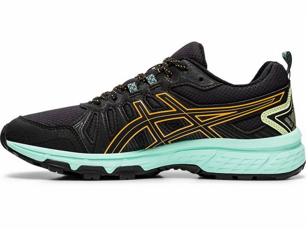 Asics GEL-VENTURE 7 (D) Terepfutó Női Fekete Narancssárga | 390512-POQ