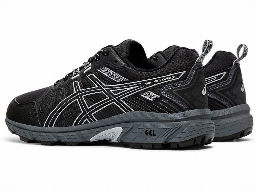 Asics GEL-VENTURE 7 Terepfutó Női Fekete Szürke | 843927-NSM