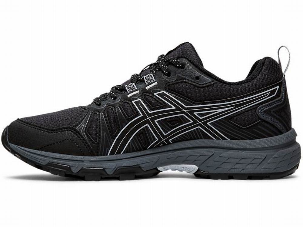 Asics GEL-VENTURE 7 Terepfutó Női Fekete Szürke | 843927-NSM