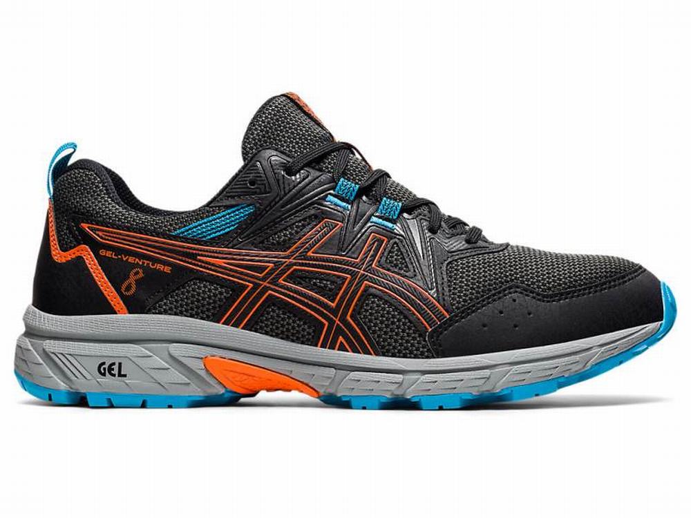 Asics GEL-VENTURE 8 Terepfutó Férfi Fekete Arany Narancssárga | 684027-KVR