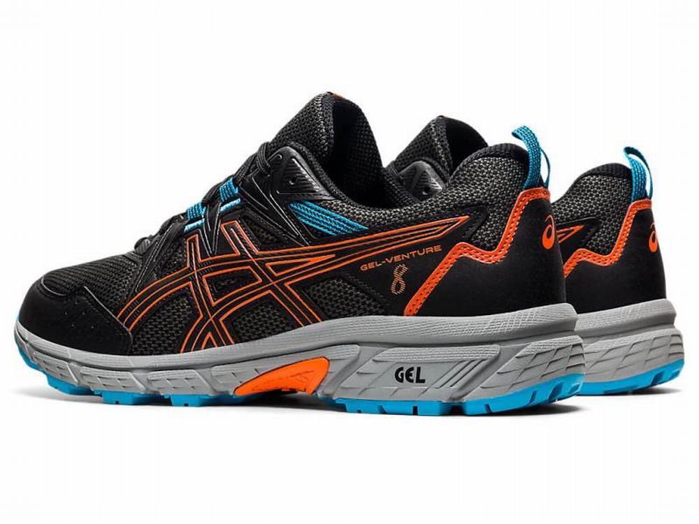 Asics GEL-VENTURE 8 Terepfutó Férfi Fekete Arany Narancssárga | 684027-KVR