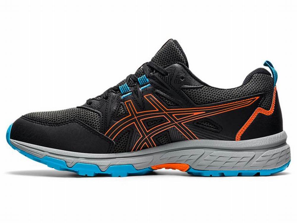 Asics GEL-VENTURE 8 Terepfutó Férfi Fekete Arany Narancssárga | 684027-KVR