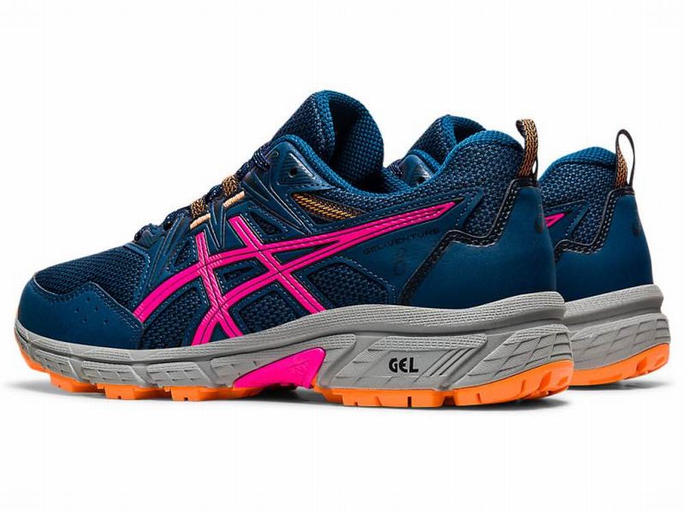 Asics GEL-VENTURE 8 Terepfutó Női Kék Rózsaszín | 682915-ZLY