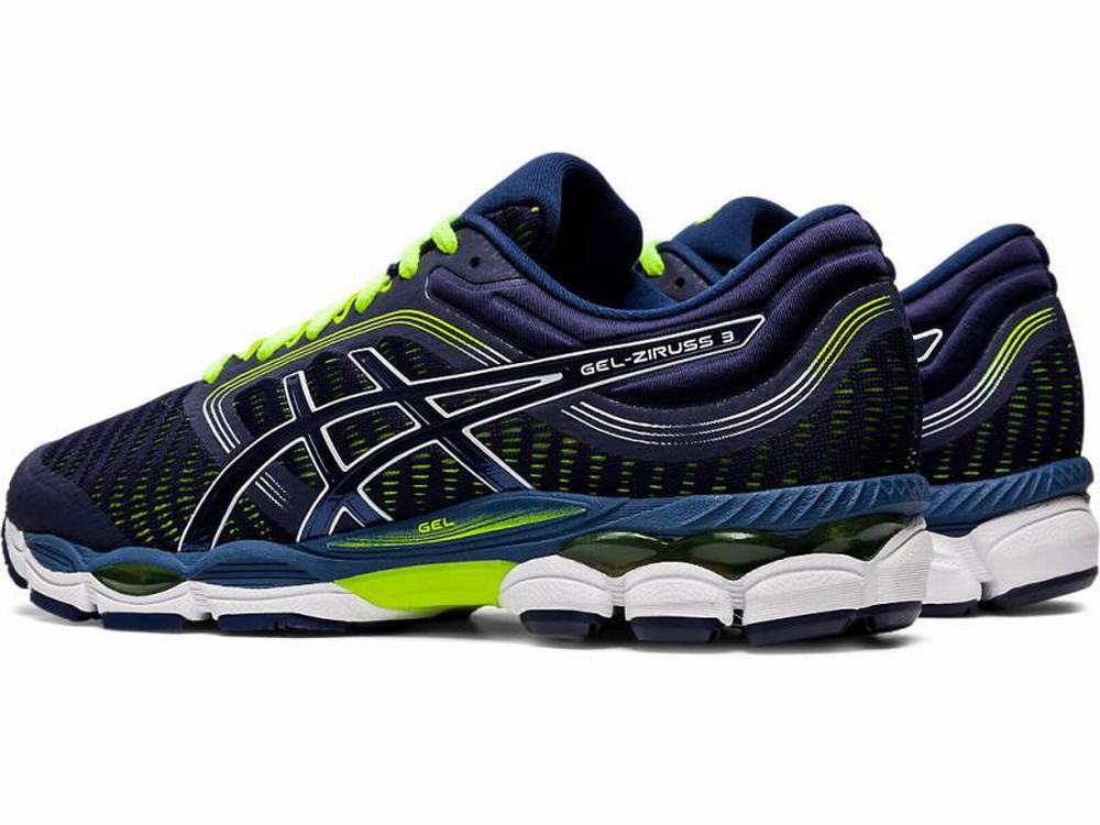 Asics GEL-ZIRUSS 3 Futócipő Férfi Sötétkék Sárga | 574896-OCU