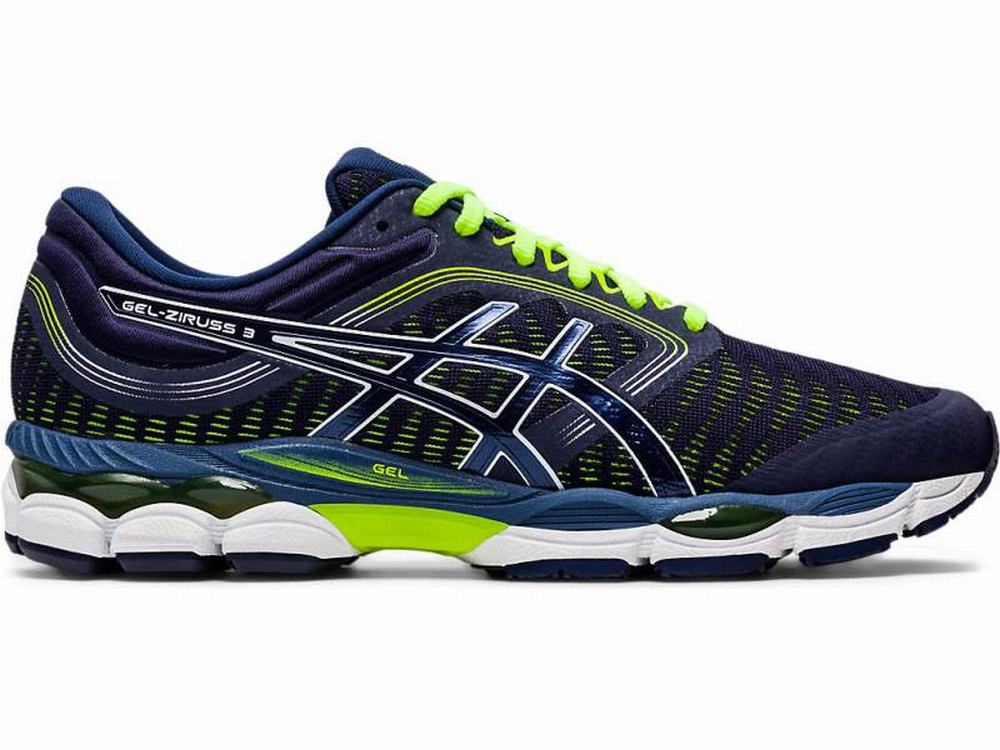 Asics GEL-ZIRUSS 3 Futócipő Férfi Sötétkék Sárga | 574896-OCU