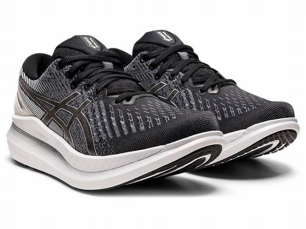 Asics GLIDERIDE 2 Futócipő Női Fekete Fehér | 391057-VMK