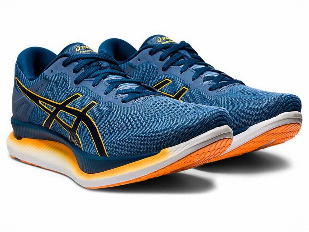 Asics GLIDERIDE Futócipő Férfi Szürke Kék | 679450-YUQ