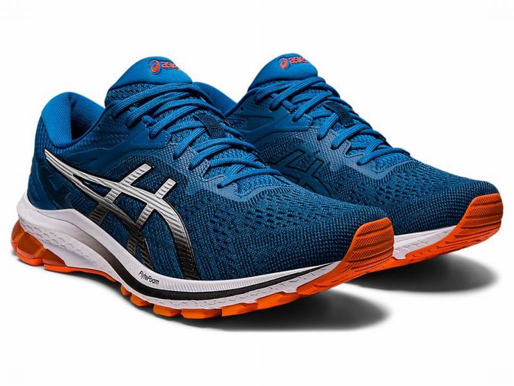 Asics GT-1000 10 (4E) Futócipő Férfi Fekete Kék | 409517-YZM