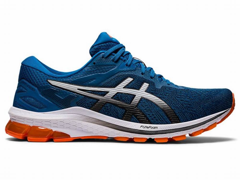 Asics GT-1000 10 (4E) Futócipő Férfi Fekete Kék | 409517-YZM