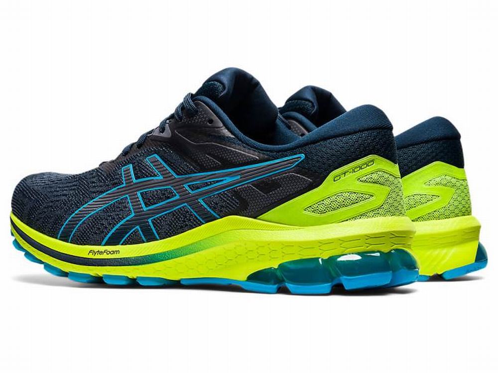 Asics GT-1000 10 Futócipő Férfi Kék Zöld | 961034-ZTU