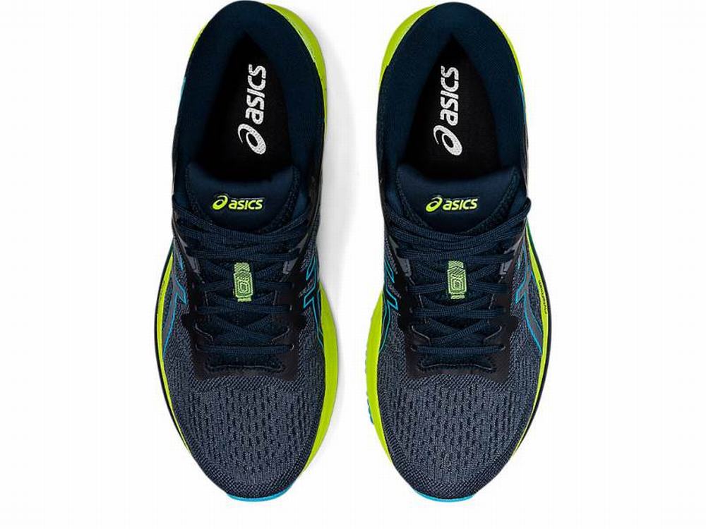 Asics GT-1000 10 Futócipő Férfi Kék Zöld | 961034-ZTU