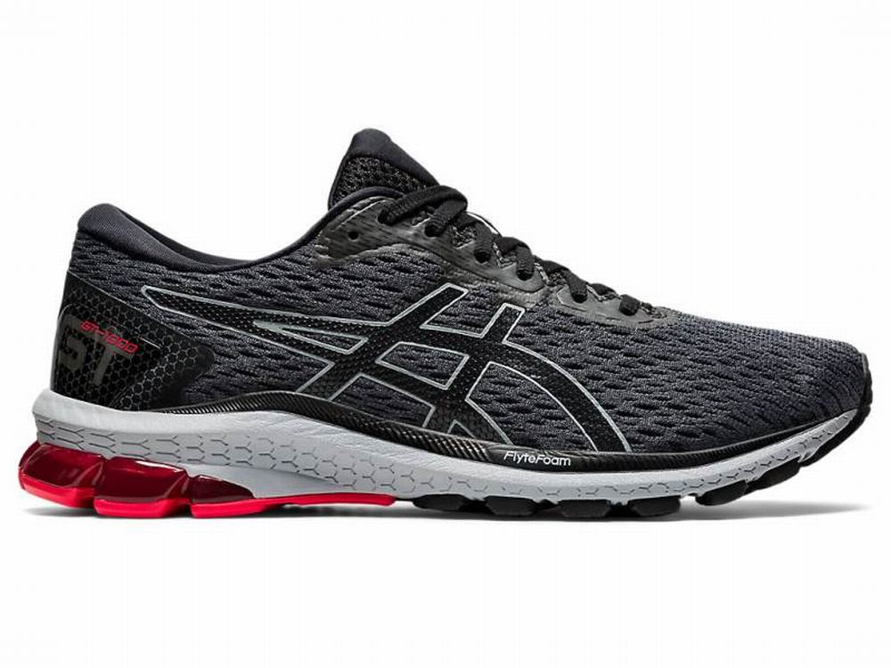 Asics GT-1000 9 (2E) Futócipő Férfi Fekete Szürke | 049586-LRG