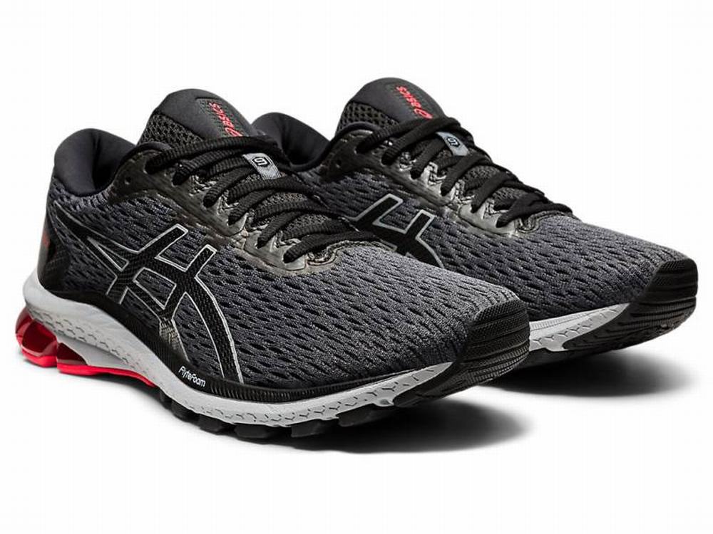 Asics GT-1000 9 (2E) Futócipő Férfi Fekete Szürke | 049586-LRG