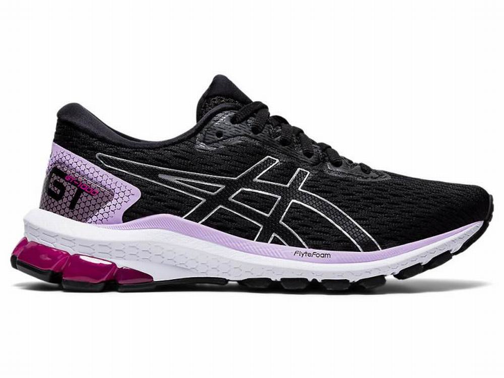 Asics GT-1000 9 Futócipő Női Fekete Titán | 264781-ILY