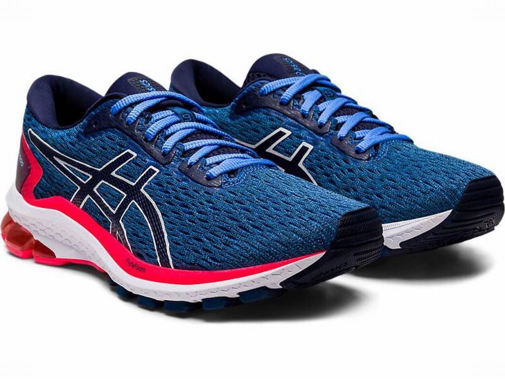 Asics GT-1000 9 Futócipő Női Kék Sötétkék | 370185-KRY