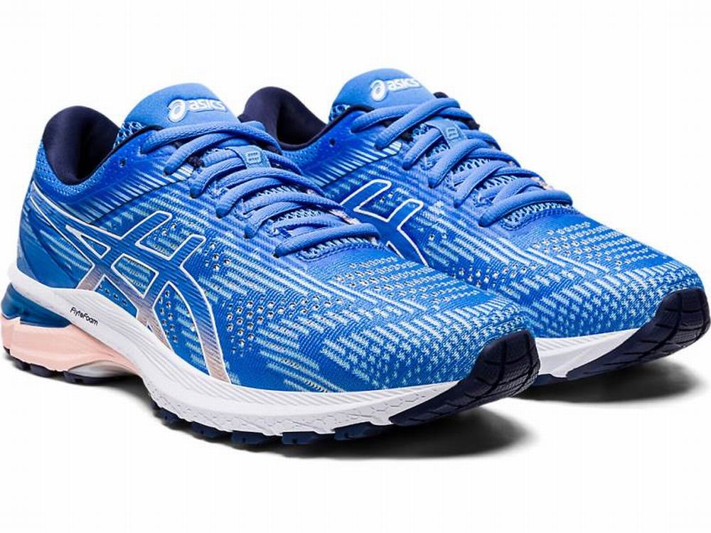 Asics GT-2000 8 Futócipő Női Kék Fehér | 958327-HXZ