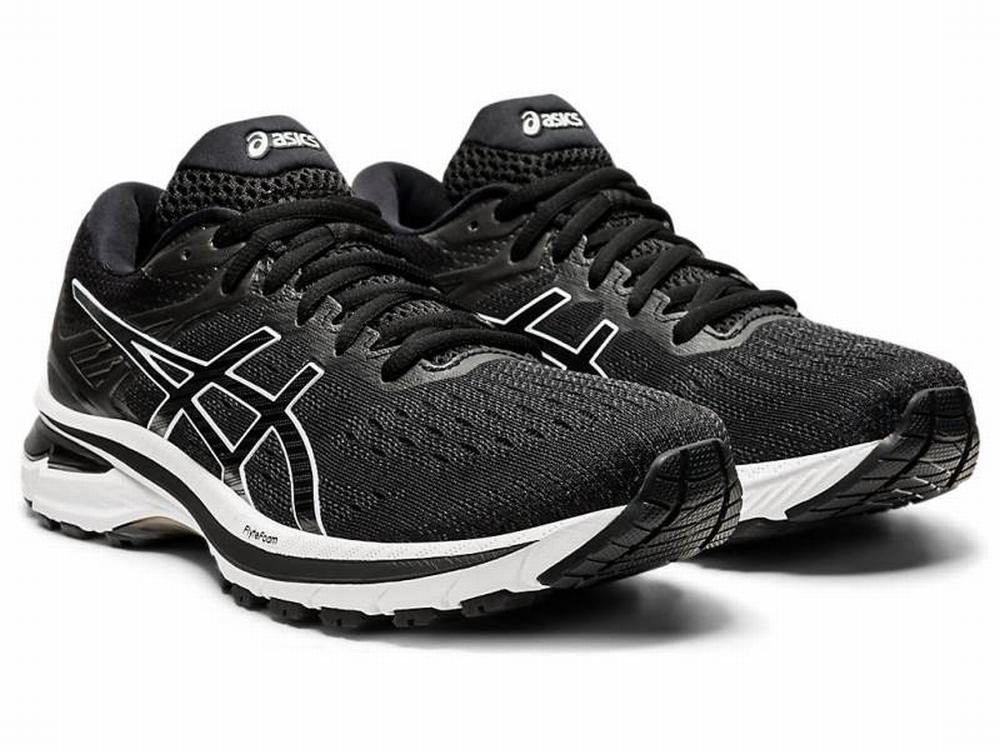 Asics GT-2000 9 Futócipő Női Fekete Fehér | 136052-DQJ