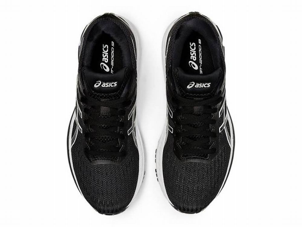 Asics GT-2000 9 Futócipő Női Fekete Fehér | 136052-DQJ