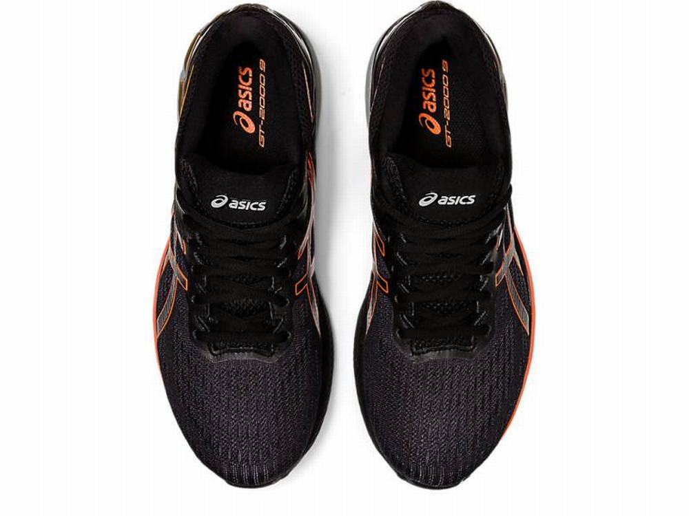 Asics GT-2000 9 G-TX Futócipő Férfi Fekete Arany Narancssárga | 390476-WZN