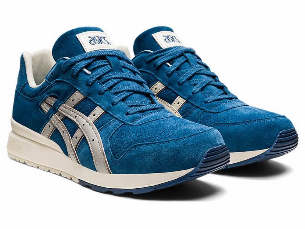 Asics GT-II Utcai Cipő Férfi Kék Szürke | 609471-KMN