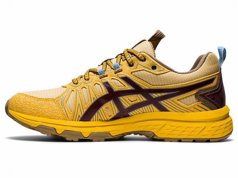 Asics HN1-S GEL-VENTURE Utcai Cipő Férfi Sárga Barna | 857916-BTJ