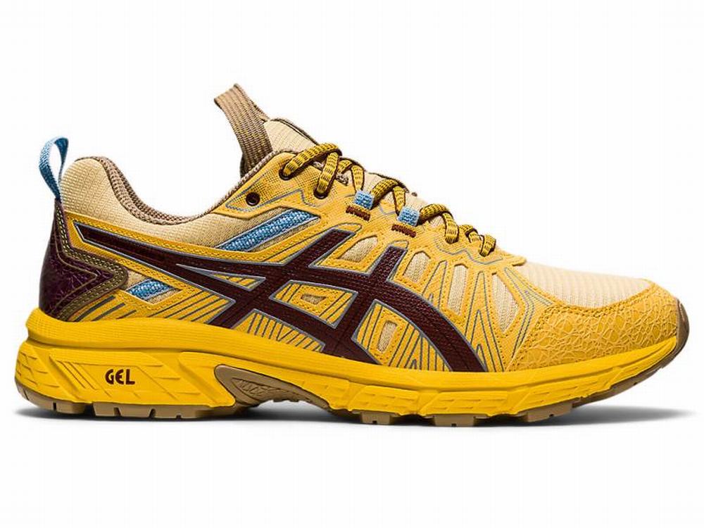 Asics HN1-S GEL-VENTURE Utcai Cipő Férfi Sárga Barna | 857916-BTJ