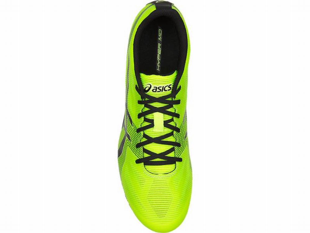 Asics Hyper MD 6 Track Cipő Férfi Fekete Sárga | 319256-LRA