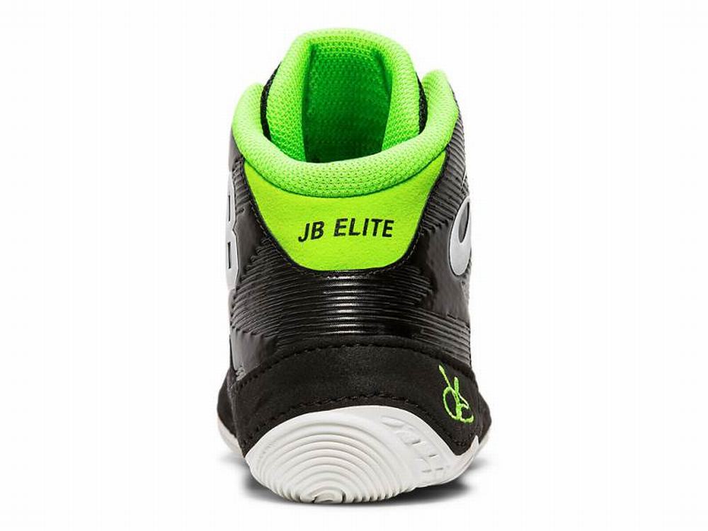 Asics JB ELITE IV Birkózó Cipő Férfi Fekete Fehér Barna | 803495-FBI