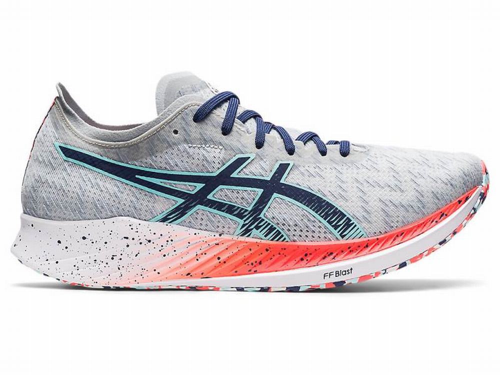 Asics MAGIC SPEED Futócipő Férfi Szürke Kék | 498107-LTM