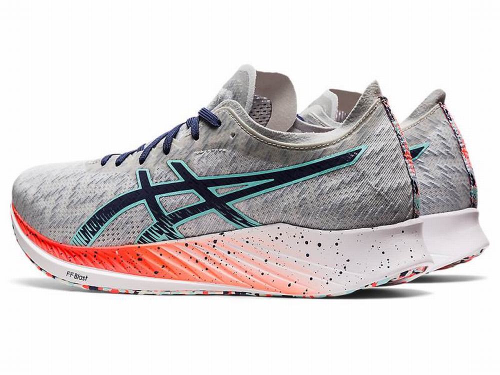 Asics MAGIC SPEED Futócipő Férfi Szürke Kék | 498107-LTM