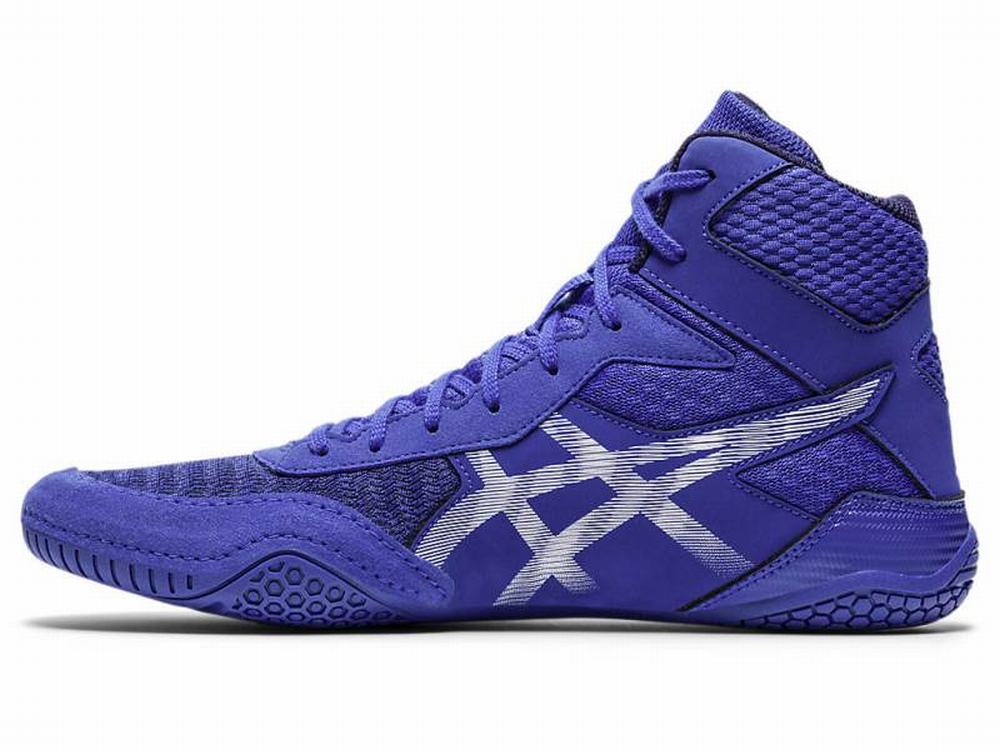 Asics MATCONTROL 2 Birkózó Cipő Férfi Fehér Kék Barna | 765238-JLC