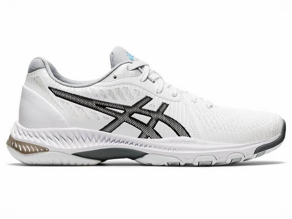 Asics NETBURNER BALLISTIC FF 2 Röplabda Cipő Női Fekete Fehér | 546397-NGK