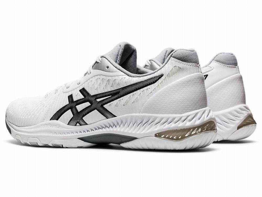 Asics NETBURNER BALLISTIC FF 2 Röplabda Cipő Női Fekete Fehér | 546397-NGK