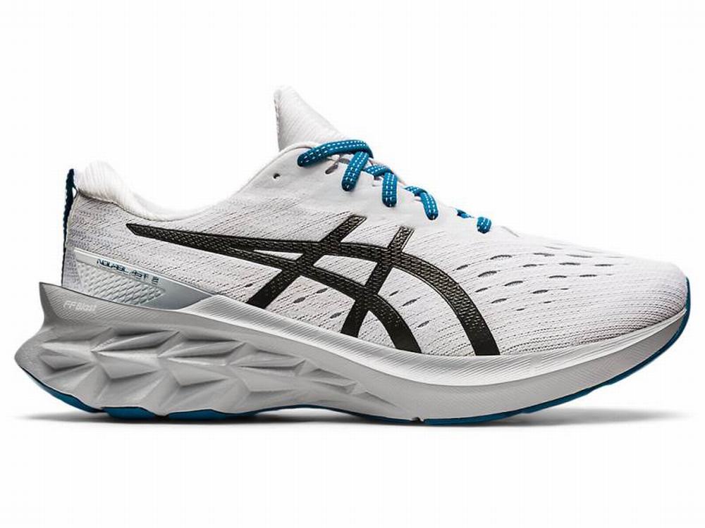 Asics NOVABLAST 2 Futócipő Férfi Fekete Fehér | 835240-AZK